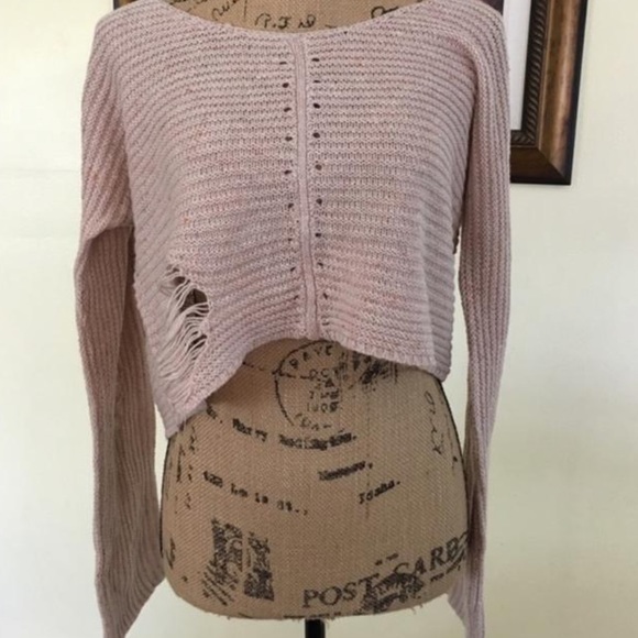 Wildfox Terra Cropped Sweater Top - Picture 3 of 5